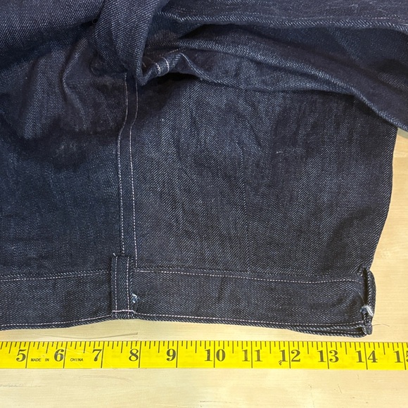 Mindful Wardrobe High-Rise Button-Fly Jeans Dark Indigo | Workwear Minimalist - Picture 10 of 14